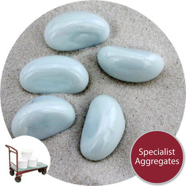 Glass Stones - Opal White - Click & Collect